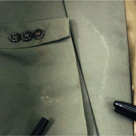 Brooks Brothers Vintage Sport Coat Canvas Cotton Khaki Green Gray 44 Blazer - Picture 13 of 14